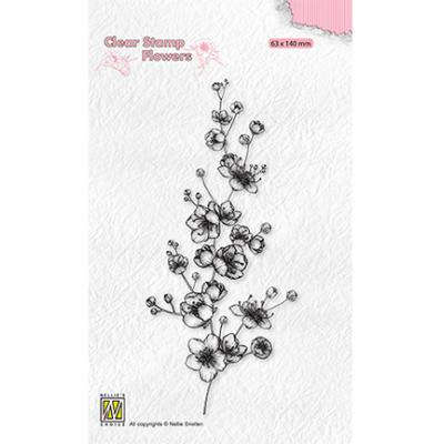Nellie's Choice Clear Stamp - Blooming Branch Blossom